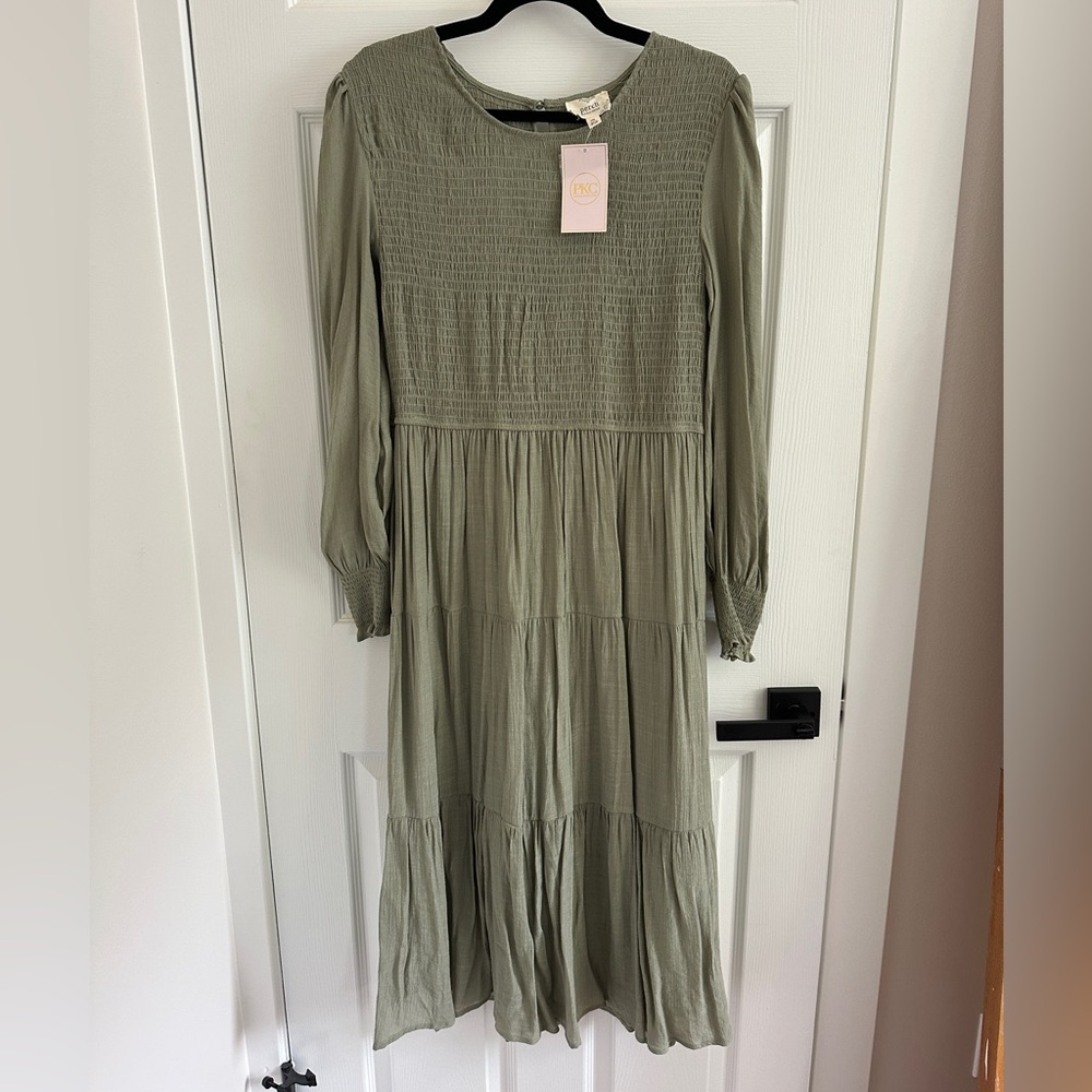 PKC smocked midi dress